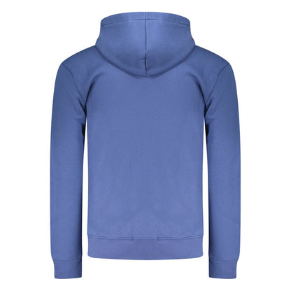 Hooded Sweatshirt Hoodie by Coveri Moving for men in cotton polyester blue features an luminous silhouette, showcasing a sophisticated and for a truly luminous look.