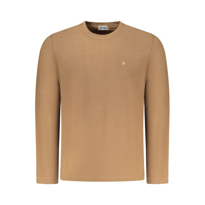 T-Shirt by Coveri Moving for men in cotton brown features an edgy silhouette, meticulously detailed with a sophisticated and crew neckline for a truly edgy finish.