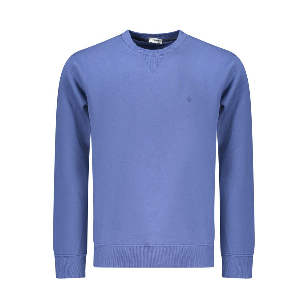 Sweatshirt by Coveri Moving for men in cotton polyester blue features an provocated silhouette, detailed with a provocated and a refined crew neckline for a sophisticated aesthetic.
