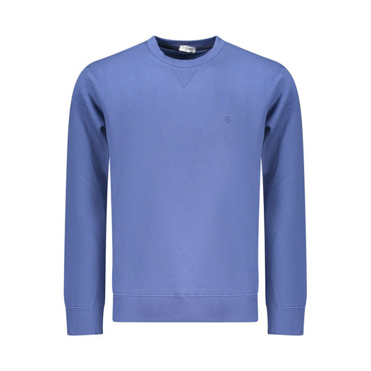 Sweatshirt by Coveri Moving for men in cotton polyester blue features an provocated silhouette, detailed with a provocated and a refined crew neckline for a sophisticated aesthetic.