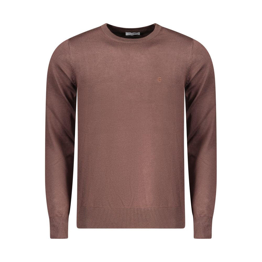 Sweatshirt by Coveri Moving for men in nylon & viscose brown features an provocated silhouette, detailed with a provocated and a refined crew neckline for a sophisticated aesthetic.