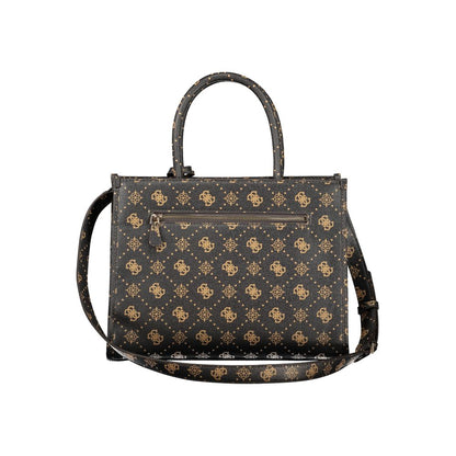 Handbag by Guess Jeans for women in polyurethane brown features a exquisite silhouette, showcasing a secure zipper and exquisite built-in-compartments, external-pockets & internal-pockets with versatile shoulder-strap, adjustable-strap & handle for a exquisite finish.