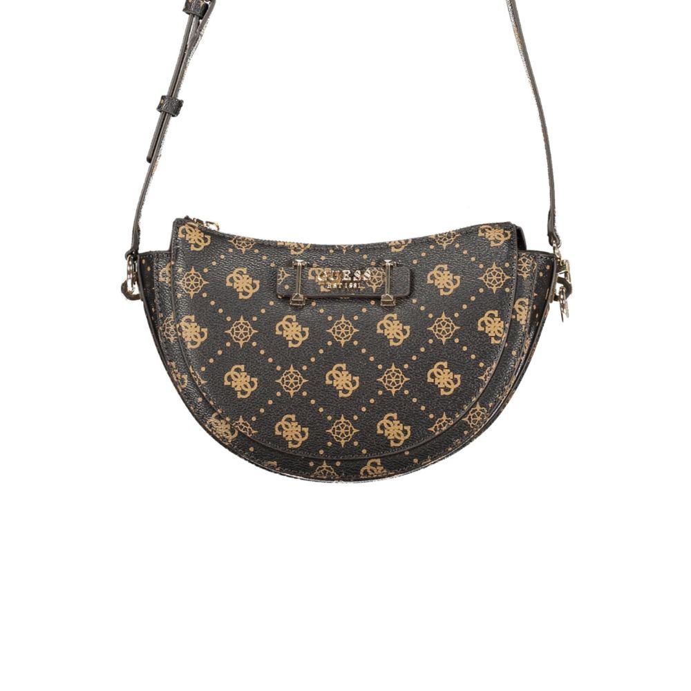 Handbag by Guess Jeans for women in polyurethane brown features a exquisite silhouette, showcasing a secure zipper and exquisite internal-pockets with versatile shoulder-strap & adjustable-strap for a exquisite finish.