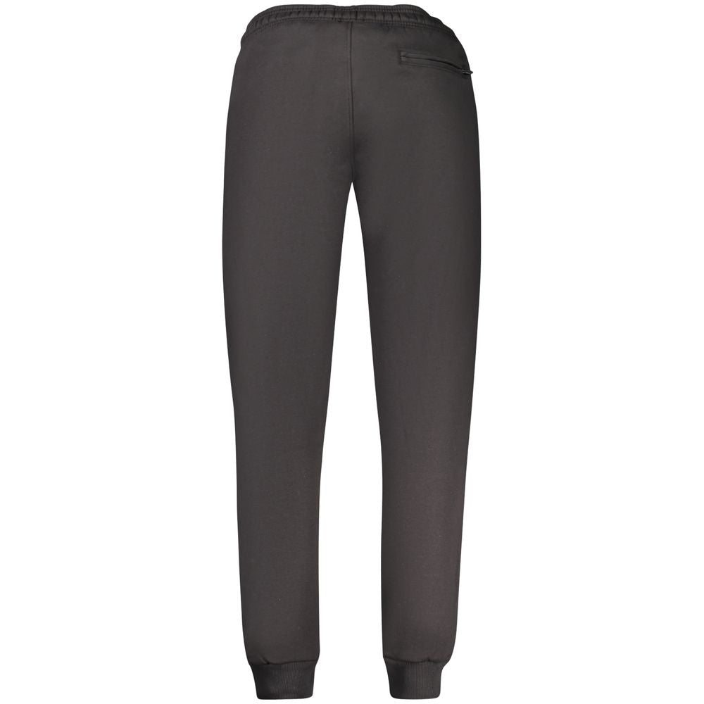 Jogger Sweatpants by Coveri Moving for men in cotton polyester black features an sporty with a and long, showcasing sporty adjustable-waistband.