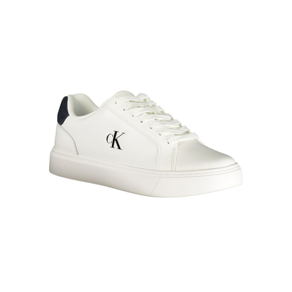 Athletic Sneakers by Calvin Klein for men in polyester polyurethane leather blue & white showcases an impeccable silhouette, defined by an impeccable athletic style design that perfectly captures the essence of the Punch Men's Athletic Polyester Polyurethane Leather Sneakers.