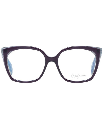 Eyeglasses Frames by Yohji Yamamoto for women in stretch cotton and multicolor & purple showcases a refined silhouette, detailed with a multicolor coloured frame finish and a sophisticated full-frame frame design.