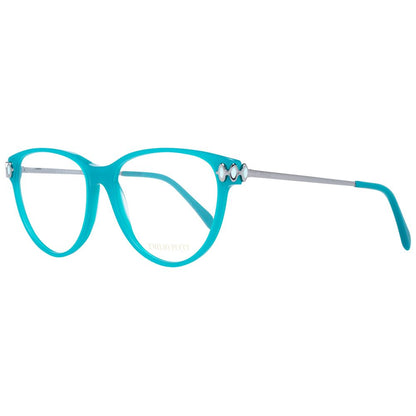 Eyeglasses Frames by Emilio Pucci for women in plastic bicolour & green features an refined silhouette, showcasing the refined and sophisticated .