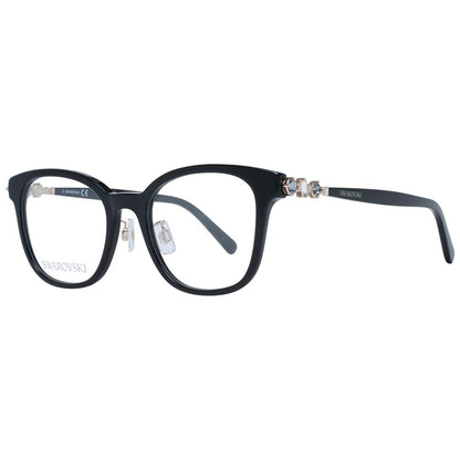 Eyeglasses Frames by Swarovski for women in stretch denim cotton black showcases a refined full-frame frame design with a refined black coloured frame finish for a refined and sophisticated look.
