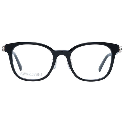 Eyeglasses Frames by Swarovski for women in stretch denim cotton and black showcases an refined full-frame frame design featuring a sophisticated black coloured frame for an refined and refined aesthetic.