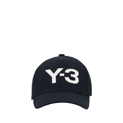 Baseball Cap by Y-3 for men in cotton black & monogram features a distinguished silhouette, showcasing the distinguished design of the Cotton Baseball Cap for a sophisticated, elevated look.