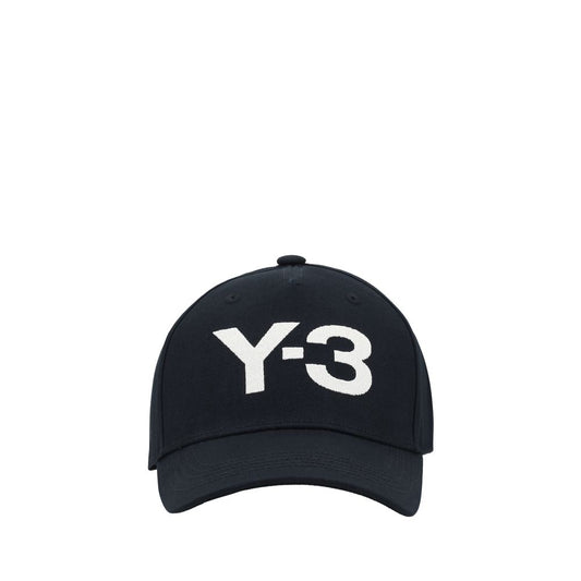 Baseball Cap by Y-3 for men in cotton black & monogram features a distinguished silhouette, showcasing the distinguished design of the Cotton Baseball Cap for a sophisticated, elevated look.
