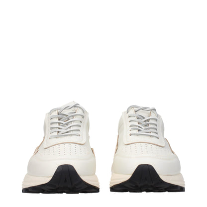 Sneakers by Buttero for men in leather & rubber white features an versatile design from the Men's Low Top Leather & Rubber Sneakers collection, highlighting a versatile low-top style for a premium, high-fashion look.