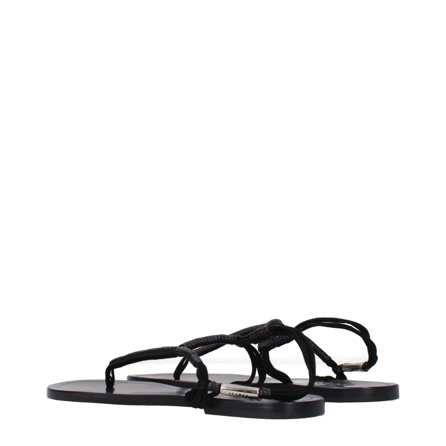 Flat Flip-Flop Sandals by Isabel Marant for women in leather black features an statuesque Women's Leather Flat Flip-Flop Sandals silhouette with a refined flat and elegant open toe style.