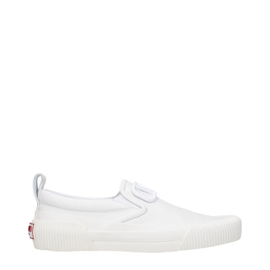Flat Loafer Slip-On Shoes by Valentino Garavani for men in leather & rubber white features an dynamic silhouette from the Men's Leather & Rubber Flat Loafer Slip-On Shoes collection, defined by a dynamic round toe style and flat for a dynamic look.