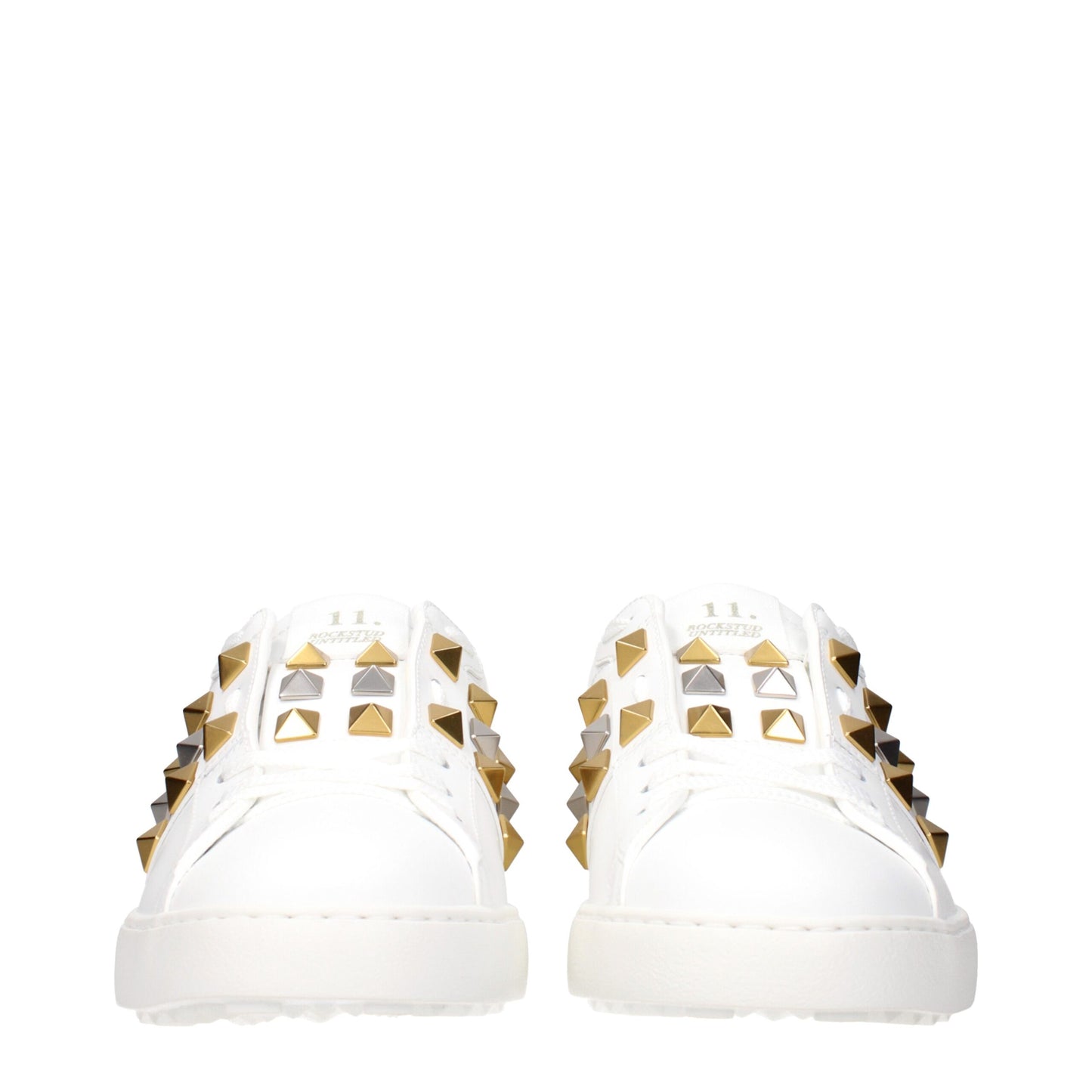 Sneakers by Valentino Garavani for men in leather & rubber white features an fashionable silhouette, showcasing the premium Men's Low Top Leather & Rubber Sneakers in a fashionable low-top style that offers a fashionable finish for refined style.