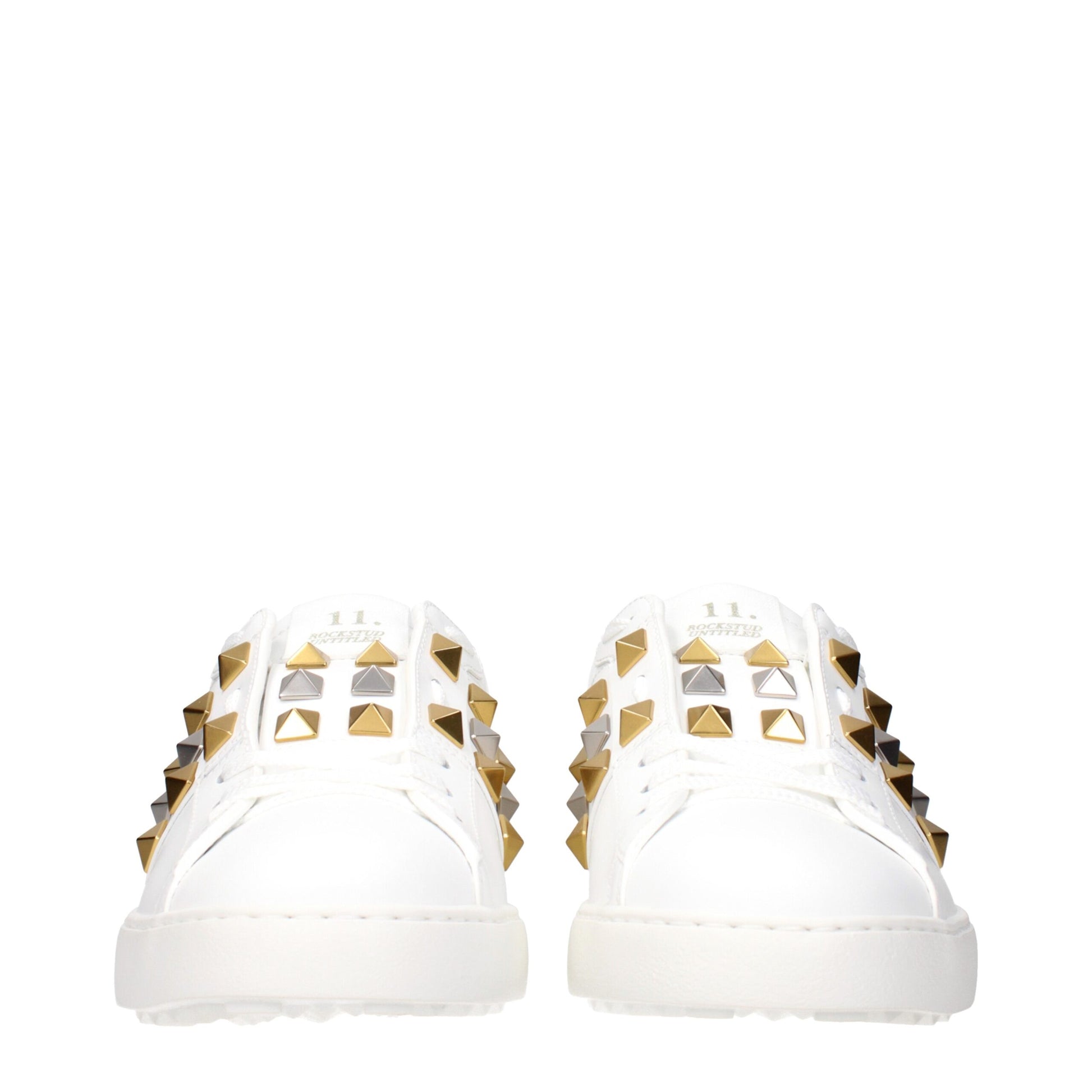 Sneakers by Valentino Garavani for men in leather & rubber white features an fashionable silhouette, showcasing the premium Men's Low Top Leather & Rubber Sneakers in a fashionable low-top style that offers a fashionable finish for refined style.