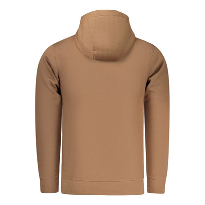 Hooded Sweatshirt Hoodie by Rifle for men in cotton polyester brown features an avant-garde silhouette, showcasing a sophisticated and detail for a truly avant-garde finish.