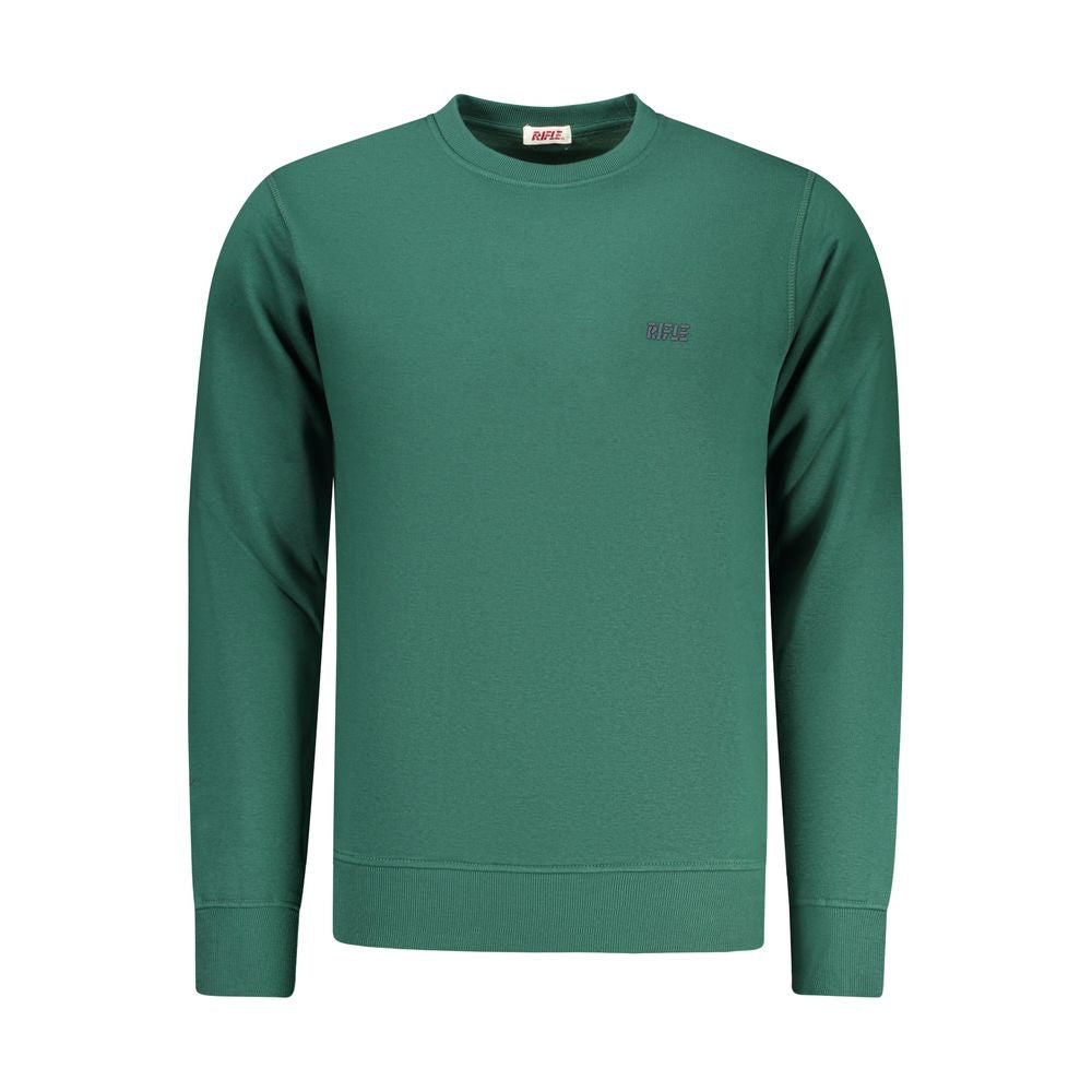 Sweatshirt by Rifle for men in cotton polyester green features a unrivaled silhouette with a refined crew neckline and unrivaled detailing for a sophisticated look.