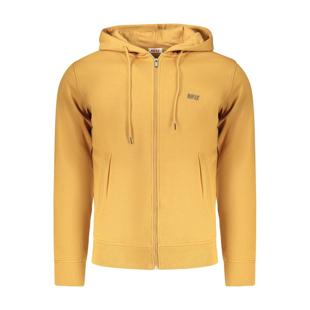 Hooded Sweatshirt Hoodie by Rifle for men in cotton polyester brown & print features a slouchy chic silhouette, detailed with a slouchy chic and a signature hooded neckline for an elevated aesthetic.