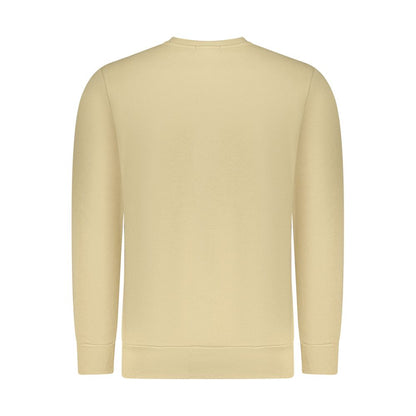 Sweatshirt by Rifle for men in cotton polyester beige & print showcases a slouchy chic silhouette, artfully detailed with a slouchy chic and for a slouchy chic finish.