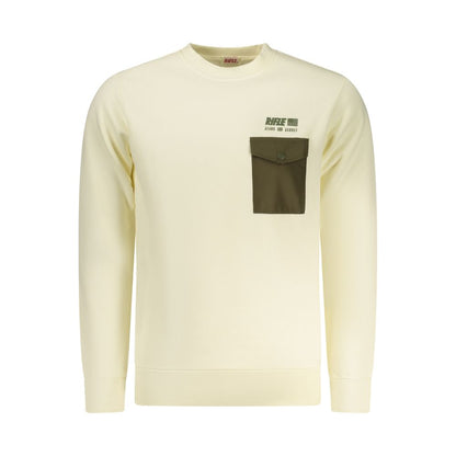 Sweatshirt by Rifle for men in cotton polyester white & print features an provocated silhouette, detailed with a provocated and a refined for a sophisticated aesthetic.