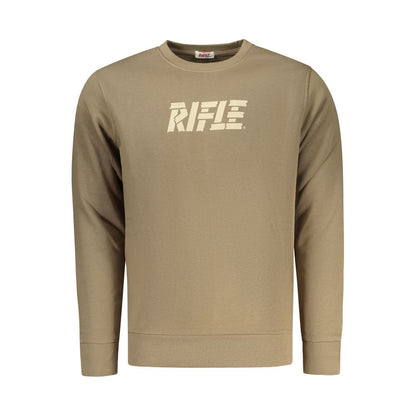 Sweatshirt by Rifle for men in cotton polyester brown & print features an magnificent silhouette, showcasing a sophisticated crew neckline and detail for a truly magnificent finish.