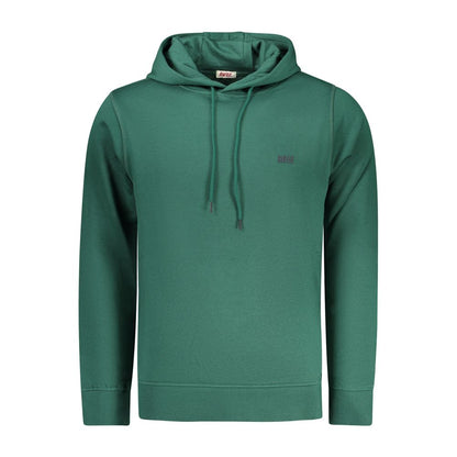 Hooded Sweatshirt Hoodie by Rifle for men in cotton polyester green & print features a edgy silhouette, detailed with a edgy hooded neckline and for a refined finish.