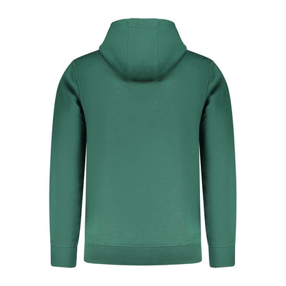 Hooded Sweatshirt Hoodie by Rifle for men in cotton polyester green & print features a slouchy chic silhouette, detailed with a slouchy chic and a signature for an elevated aesthetic.