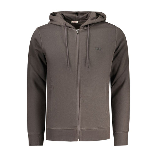 Hooded Sweatshirt Hoodie by Rifle for men in cotton polyester gray & print features an dramatic silhouette, showcasing a sophisticated hooded neckline and dramatic for a refined, modern aesthetic.