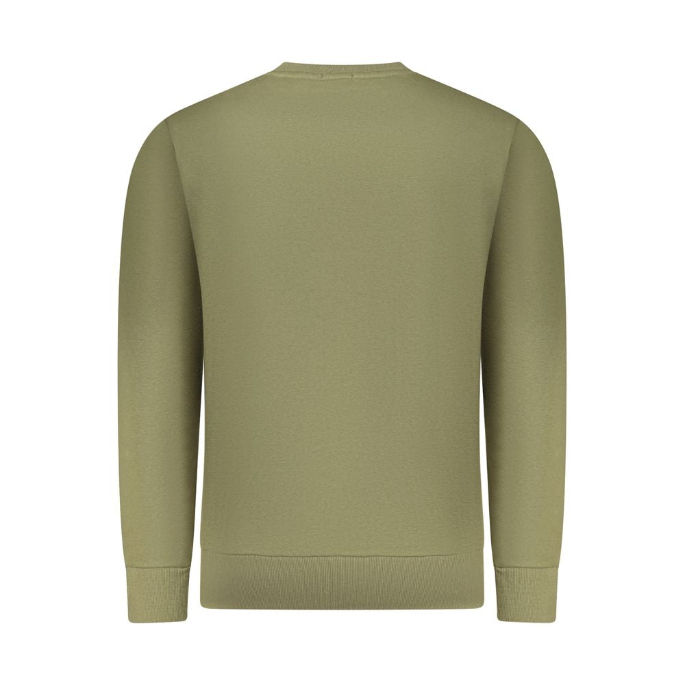 Sweatshirt by Rifle for men in cotton polyester green & print showcases a slouchy chic silhouette, artfully detailed with a slouchy chic and for a slouchy chic finish.