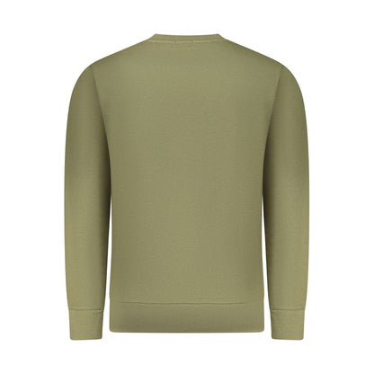 Sweatshirt by Rifle for men in cotton polyester green & print showcases a slouchy chic silhouette, artfully detailed with a slouchy chic and for a slouchy chic finish.