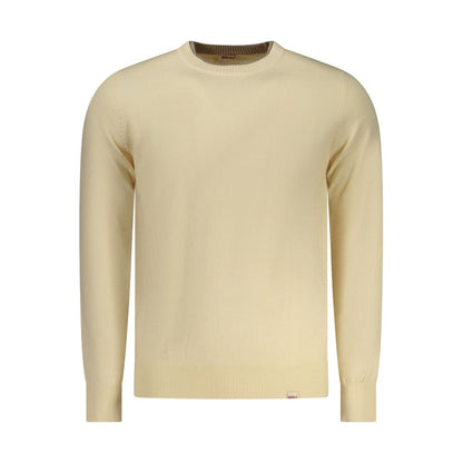 Sweatshirt by Rifle for men in nylon polyester & wool beige features an enviable silhouette, showcasing a premium and refined crew neckline for a truly enviable finish.