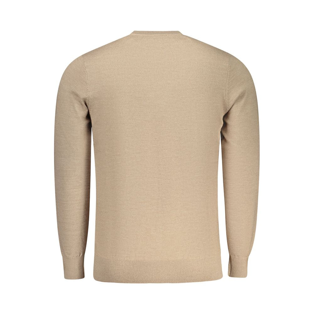 Sweatshirt by Rifle for men in lana wool nylon & polyester beige & signature presents a smart casual silhouette, featuring a smart casual and for a sophisticated look.