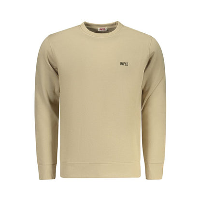 Sweatshirt by Rifle for men in cotton polyester beige features an magnificent silhouette, showcasing a sophisticated crew neckline and detail for a truly magnificent finish.