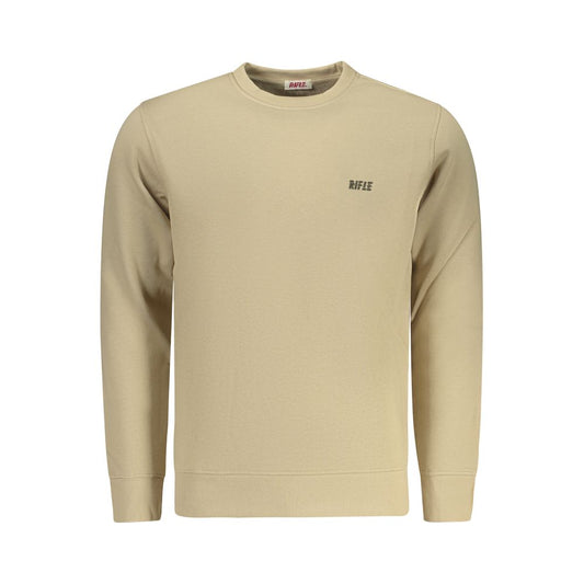 Sweatshirt by Rifle for men in cotton polyester beige features an magnificent silhouette, showcasing a sophisticated crew neckline and detail for a truly magnificent finish.