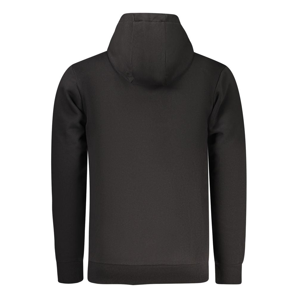 Hooded Sweatshirt Hoodie by Rifle for men in cotton polyester black features an avant-garde silhouette, showcasing a sophisticated hooded neckline and detail for a truly avant-garde finish.