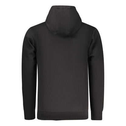 Hooded Sweatshirt Hoodie by Rifle for men in cotton polyester black features an avant-garde silhouette, showcasing a sophisticated hooded neckline and detail for a truly avant-garde finish.
