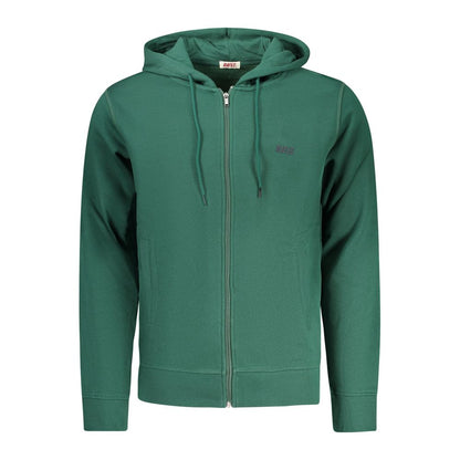 Hooded Sweatshirt Hoodie by Rifle for men in cotton polyester green & print showcases a city-ready silhouette, artfully detailed with a signature hooded neckline and for a city-ready finish.