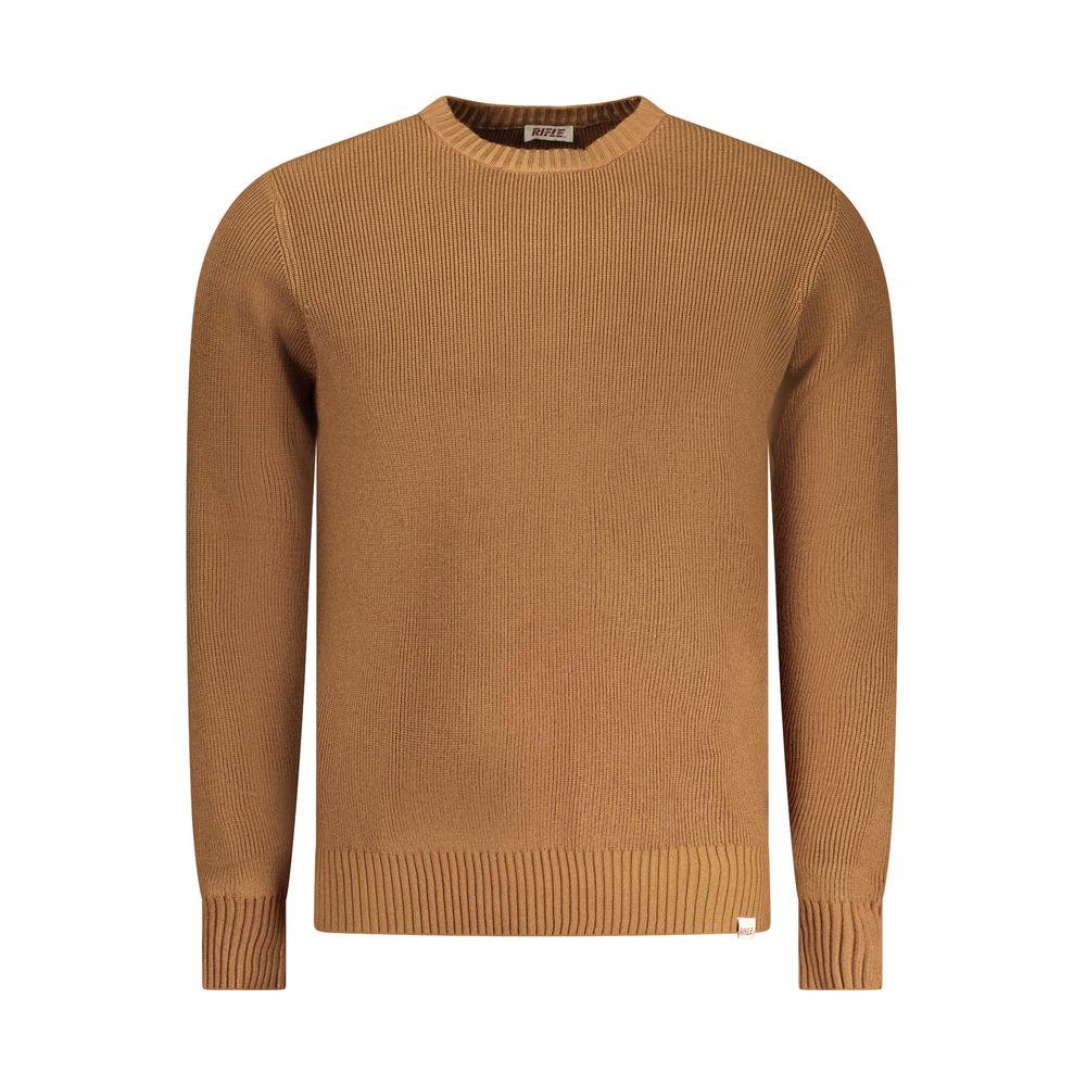 Sweatshirt by Rifle for men in nylon & viscose brown features a unrivaled silhouette with a refined crew neckline and unrivaled detailing for a sophisticated look.