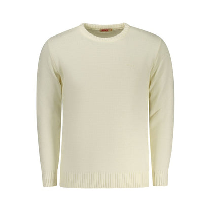Sweatshirt by Rifle for men in lana wool blend white features an magnificent silhouette, showcasing a sophisticated crew neckline and detail for a truly magnificent finish.