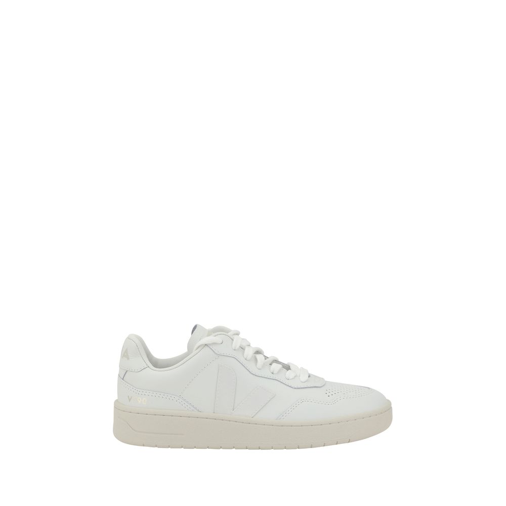 Sneakers by Veja for women in leather white presents a on trend silhouette from the Women's Low Top Leather Sneakers collection, showcasing a on trend low-top style for an elevated aesthetic.