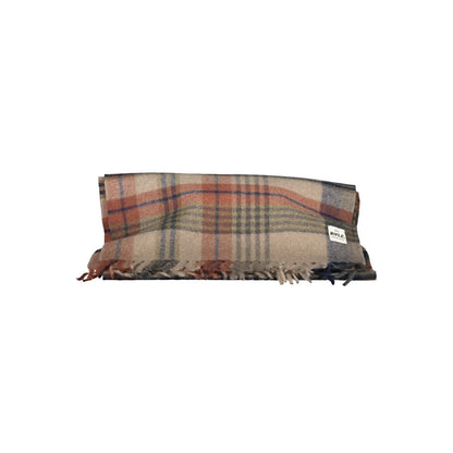 Rifle Polyester & Viscose Scarf - Brown Tartan Signature