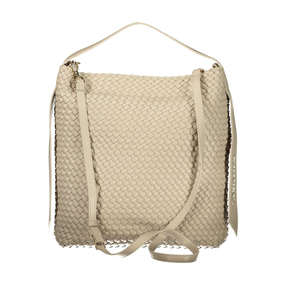 Handbag by Mario Valentino for women in polyurethane beige features a exquisite silhouette, showcasing a secure zipper and exquisite with versatile shoulder-strap, adjustable-strap & handle for a exquisite finish.