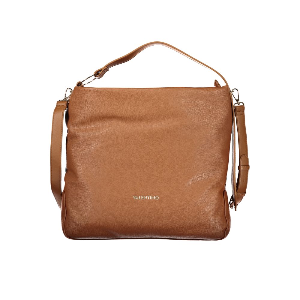 Evening Handbag by Mario Valentino for women in polyurethane brown & signature features a exquisite silhouette, showcasing a secure zipper and exquisite with versatile shoulder-strap, adjustable-strap & handle for a exquisite finish.