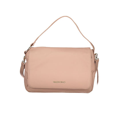 Shoulder Handbag by Mario Valentino for women in polyurethane pink presents a ornamental silhouette, showcasing a secure zipper, ample internal-pockets, and versatile shoulder-strap, adjustable-strap, detachable-strap & handle for a ornamental finish.