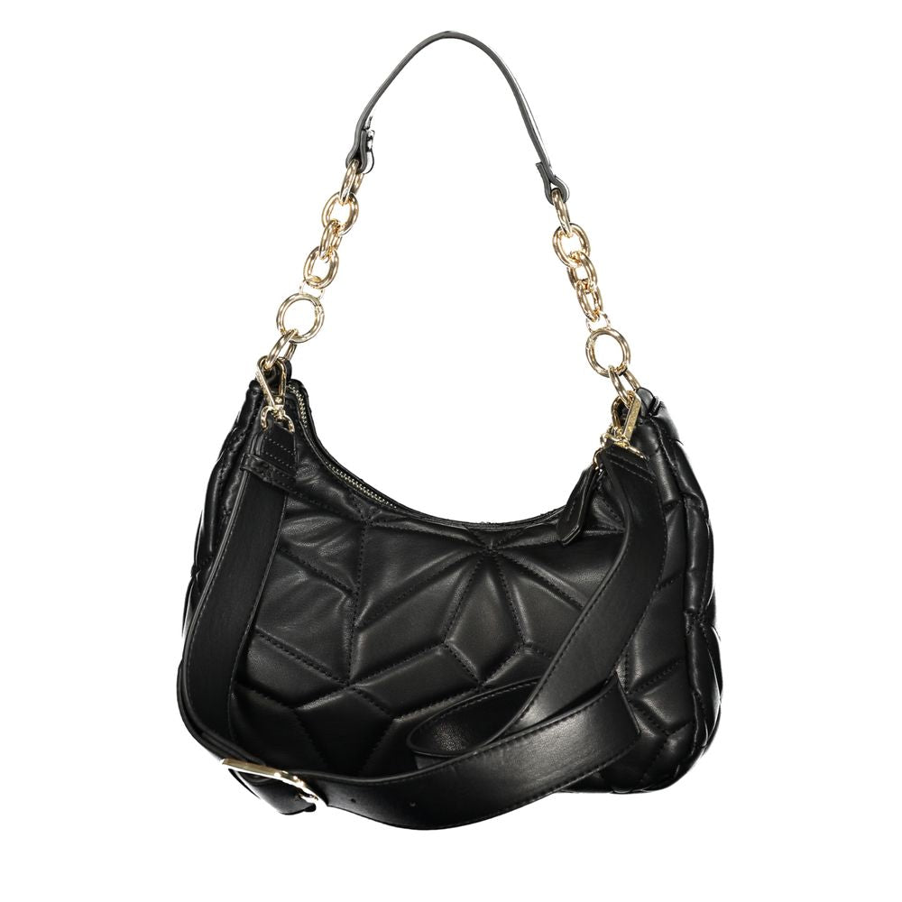 Evening Handbag by Mario Valentino for women in polyurethane black features a exquisite silhouette, showcasing a secure zipper and exquisite with versatile adjustable-strap & handle for a exquisite finish.