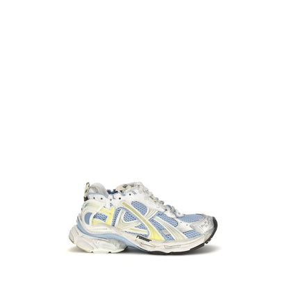 Athletic Sneakers by Balenciaga for women in polyester polyethylene & polyurethane multicolor & monogram presents a sleek silhouette, perfectly capturing the athletic style essence of Women's Athletic Polyester Polyethylene & Polyurethane Sneakers with its sleek design and premium finish.