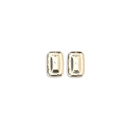 Earrings by Self-Portrait for women in bos taurus calf suede leather black & gold showcases a enchanting silhouette, artfully incorporating the intricate stud seen in the Women's Stud Gold Brass & Enamel Earrings.