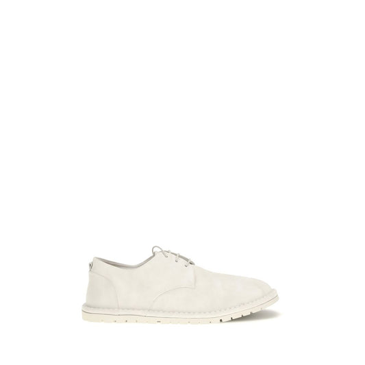 Lace-Up Shoes by Marsell for men in bos taurus calf suede leather beige features an effortless chic silhouette, showcasing the Men's Bos Taurus Calf Suede Leather Lace-Up Shoes design with an effortless chic and a for a effortless chic look.