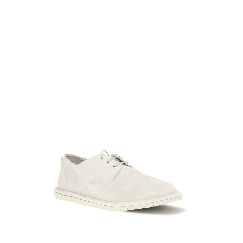 Lace-Up Shoes by Marsell for men in bos taurus calf suede leather beige features an ergonomic silhouette, perfectly showcasing Men's Bos Taurus Calf Suede Leather Lace-Up Shoes with its distinct and elegant .